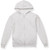 Full-Zip Hooded Sweatshirt with heat transferred logo [NJ060-993-ASH]