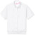 Short Sleeve Banded Bottom Oxford Blouse [VA261-880-WHITE]