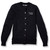 Crewneck Cardigan with embroidered logo [MD015-6000/ICS-NAVY]