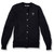 Crewneck Cardigan with embroidered logo [PA563-6000/AN-NAVY]