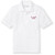 Short Sleeve Polo Shirt with embroidered logo [MD269-KNIT-JFB-WHITE]