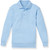 Long Sleeve Banded Bottom Polo Shirt with embroidered logo [NJ170-9617-BLUE]