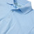 Long Sleeve Banded Bottom Polo Shirt with embroidered logo [NJ170-9617-BLUE]