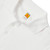 Long Sleeve Banded Bottom Polo Shirt with heat transferred logo [NJ176-9717/DCW-WHITE]