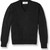 V-Neck Pullover Sweater with embroidered logo [VA084-6500/STC-BLACK]
