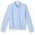 Long Sleeve Banded Bottom Oxford Blouse with embroidered logo [NY733-881/CHN-BLUE]