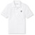 Short Sleeve Polo Shirt with embroidered logo [NJ276-KNIT-RBC-WHITE]