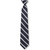 Striped Clip-On Tie [NJ184-3-711 CL-NV/SILVR]