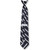 Striped Clip-On Tie [NJ184-3-711 CL-NV/SILVR]