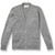 V-Neck Cardigan Sweater with heat transferred logo [NY775-1001/BPC-HE GREY]