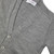 V-Neck Cardigan Sweater with heat transferred logo [NY775-1001/BPC-HE GREY]