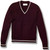 V-Neck Pullover Sweater with embroidered logo [NJ281-6503/SIL-WNE W/WH]