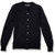 Crewneck Cardigan with heat transferred logo [NJ396-6000/AKP-NAVY]