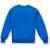 Heavyweight Crewneck Sweatshirt with heat transferred logo [PA265-862-ROYAL]