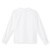Long Sleeve Peterpan Collar Blouse with heat transferred logo [GA039-351-WHITE]