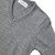 V-Neck Pullover Sweater with heat transferred logo [NY775-6500/BPC-HE GREY]