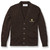 V-Neck Cardigan Sweater with embroidered logo [PA529-1001/SH-BROWN]