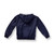 Nylon Shell Jacket with Hood with embroidered logo [TX076-3277-NAVY]