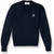 V-Neck Pullover Sweater with embroidered logo [PA264-6500/PHB-NAVY]