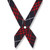 Girls' Criss-Cross Tie [MD133-C/C-37-NV/RED]