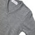 V-Neck Pullover Sweater with embroidered logo [NY046-6500-HE GREY]