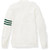 V-Neck Varsity Cardigan Sweater [NJ268-3461-WH W/GRN]