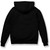 Heavyweight Hooded Sweatshirt with heat transferred logo [NY046-76042-BLACK]