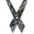 Girls' Criss-Cross Tie [PA484-C/C-45-NV/GR/WH]