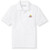 Short Sleeve Polo Shirt with embroidered logo [MD331-KNIT-BSJ-WHITE]