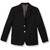 Girls' Polyester Blazer with embroidered logo [MD342-2000-BLACK]