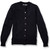 Crewneck Cardigan with embroidered logo [NY844-6000/LSS-NAVY]