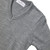 V-Neck Pullover Sweater with embroidered logo [NY008-6500/JWB-HE GREY]