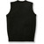 V-Neck Sweater Vest with embroidered logo [MI012-6600-BLACK]