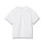 Short Sleeve Peterpan Collar Blouse with embroidered logo [VA105-350-WHITE]
