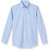 Long Sleeve Oxford Blouse with embroidered logo [TX075-OX/L EFW-BLUE]