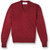V-Neck Pullover Sweater with embroidered logo [NY060-6500/FD2-CARDINAL]