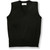 V-Neck Sweater Vest with embroidered logo [NJ222-6600/DMA-BLACK]
