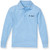 Long Sleeve Polo Shirt with embroidered logo [PA446-KNIT/AWC-BLUE]
