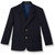 Youth Polyester Blazer with embroidered logo [DE010-BOYS-NAVY]