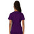 Revo Two Pocket Ladies V-Neck Top with embroidered logo [NY329-WW620HBN-EGGPLANT]