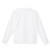 Long Sleeve Peterpan Collar Blouse with heat transferred logo [NC016-351-WHITE]