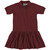 Short Sleeve Jersey Knit Dress with embroidered logo [NC035-7737/EWA-MAROON]