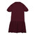 Short Sleeve Jersey Knit Dress with embroidered logo [NC035-7737/EWA-MAROON]