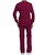 Snap Front Warm-Up Jacket with embroidered logo [NY070-4350-WINE]