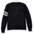 V-Neck Cardigan Sweater with heat transferred logo [NY331-6331/SAB-NVY W/WH]