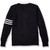 V-Neck Varsity Cardigan Sweater with heat transferred logo [MD333-3472-NAVY/ WH]