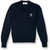 V-Neck Pullover Sweater with embroidered logo [PA558-6500/RRP-NAVY]