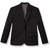 Girls' Poly/Wool Blazer with embroidered logo [TN004-2050/AGD-BLACK]