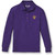 Long Sleeve Polo Shirt with embroidered logo [TN004-KNIT/DOM-PURPLE]