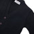 V-Neck Cardigan Sweater with heat transferred logo [TX136-1001-NAVY]